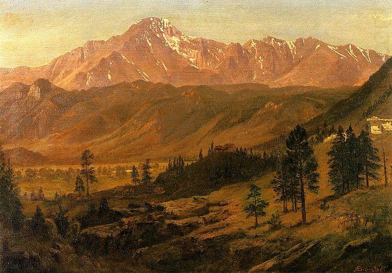 Pikes Peak, Rocky Mountains, Albert Bierstadt